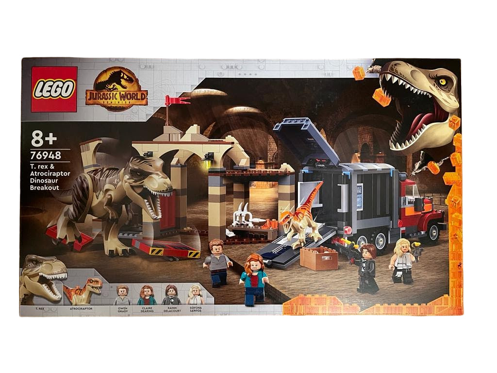 LEGO® Jurassic World 76948 T. Rex & Atrociraptor: Dinosaurier-Ausbruch NEU & OVP