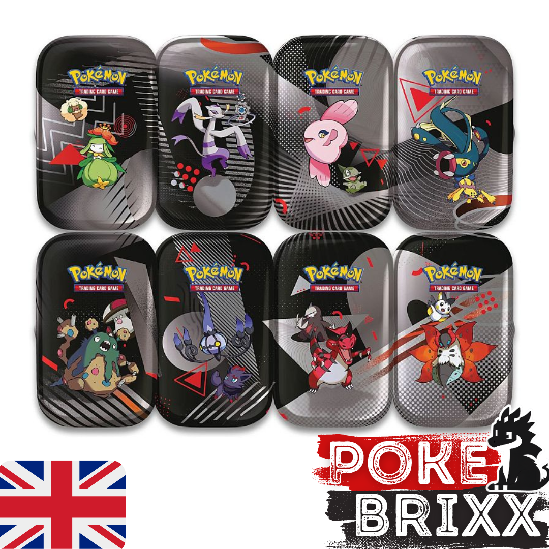 Pokémon Black Bolt & White Flare Unova Mini Tin Display (Englisch)