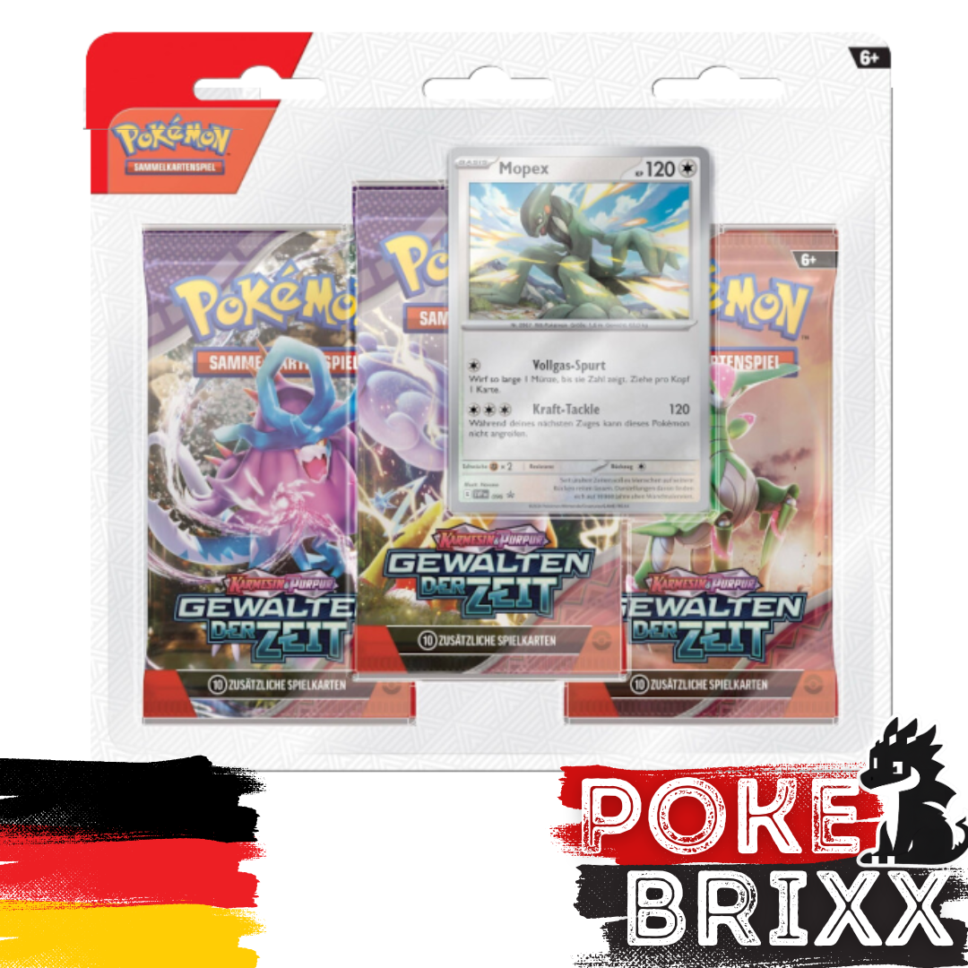 Pokémon KP05 Gewalten der Zeit - 3er Blister - Deutsch