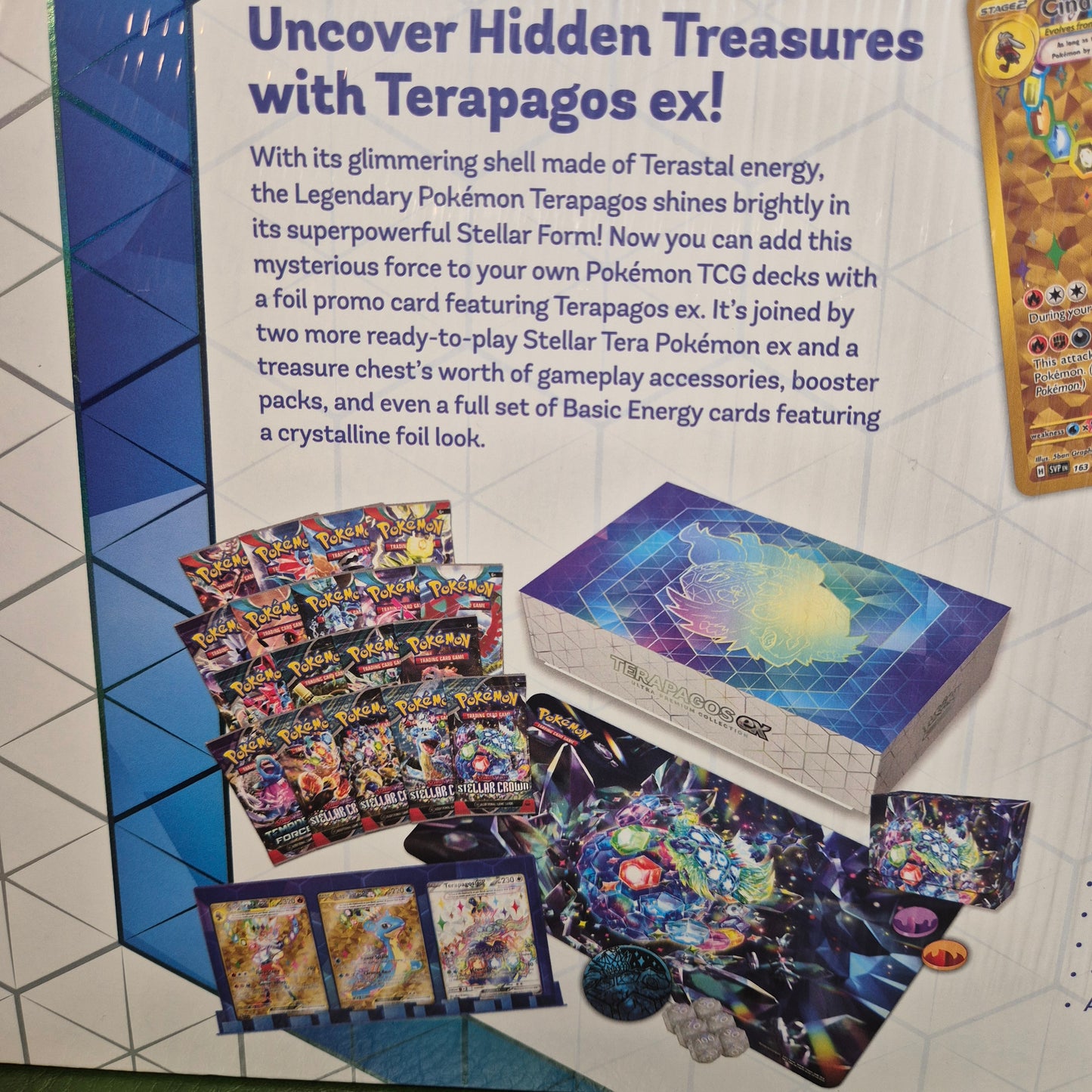 Pokémon SV 7 Stellar Crown Terapagos Ex Ultra Premium Collection - Englisch
