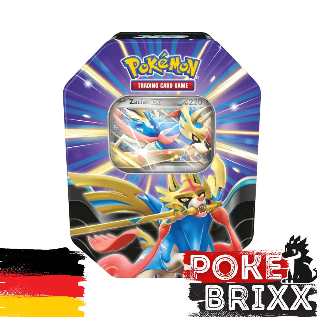 pokmon trading card game slashing legends tin zacian Pokemon TCG: - ex Tin Contents Pokemon TCG: Slashing