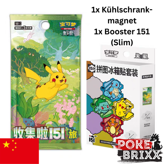 Pokémon 151 Collect - Journey: Kühlschrankmagnet S-Chinese