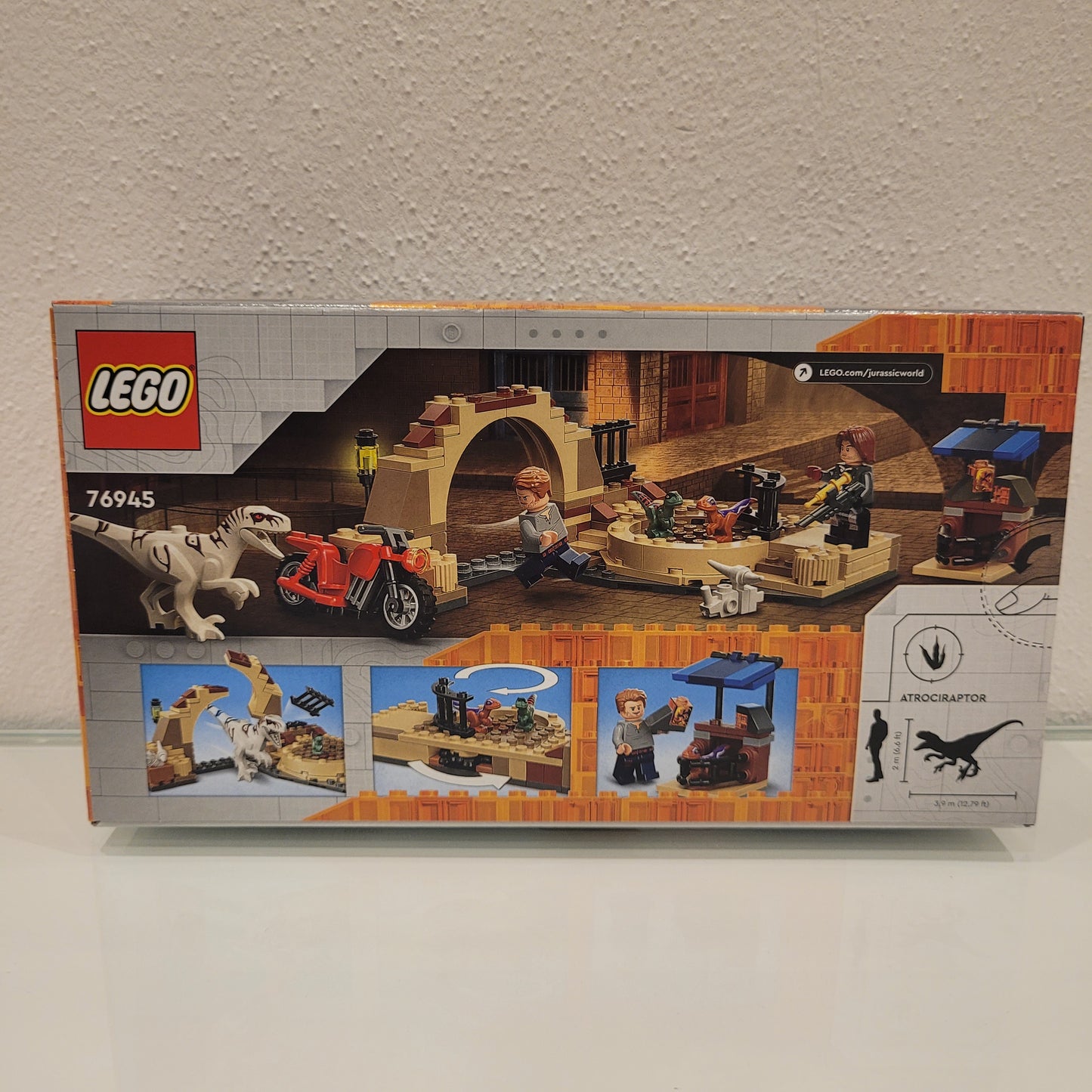 LEGO® Jurassic World 76945 Atrociraptor: Motorradverfolgungsjagd NEU & OVP