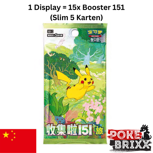 Pokémon 151 Collect - Journey: Slim Booster Display S-Chinese