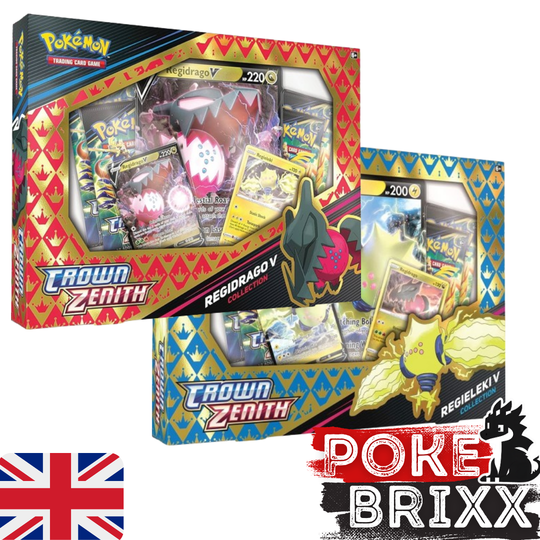 Pokémon SWSH 12.5 Crown Zenith Regidrago & Regieleki V Collection - Englisch