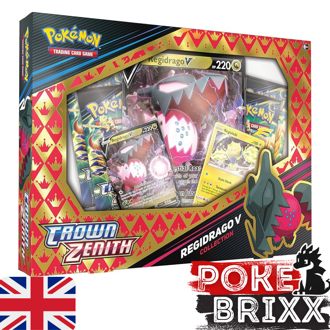 Pokémon SWSH 12.5 Crown Zenith Regidrago & Regieleki V Collection - Englisch